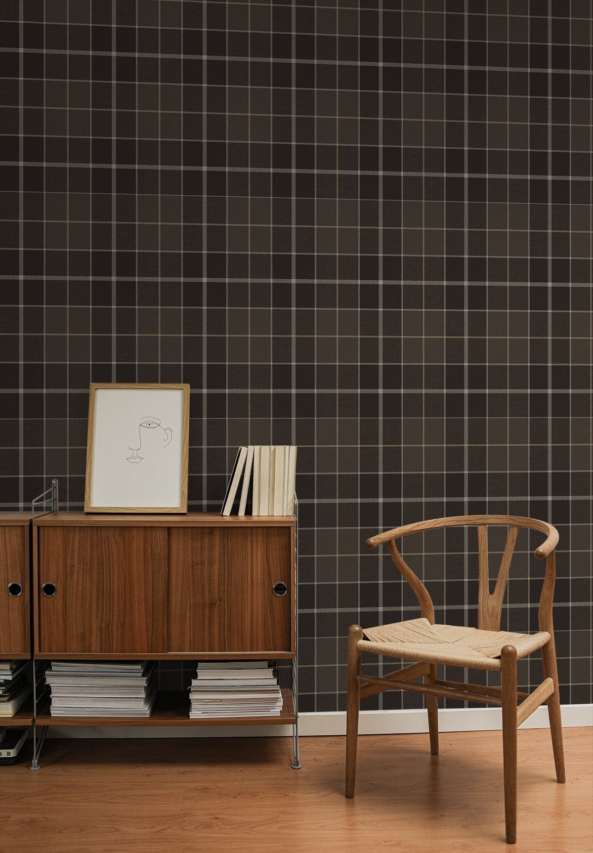 Altarinda Plaid Premium Peel and Stick Removable Wallpaper