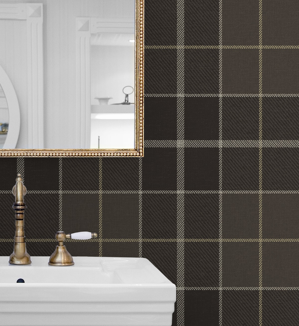 Altarinda Plaid Premium Peel and Stick Removable Wallpaper