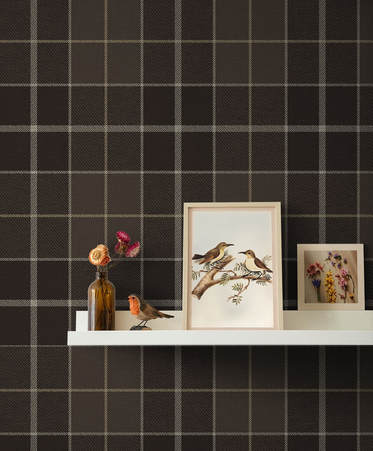 Altarinda Plaid Premium Peel and Stick Removable Wallpaper