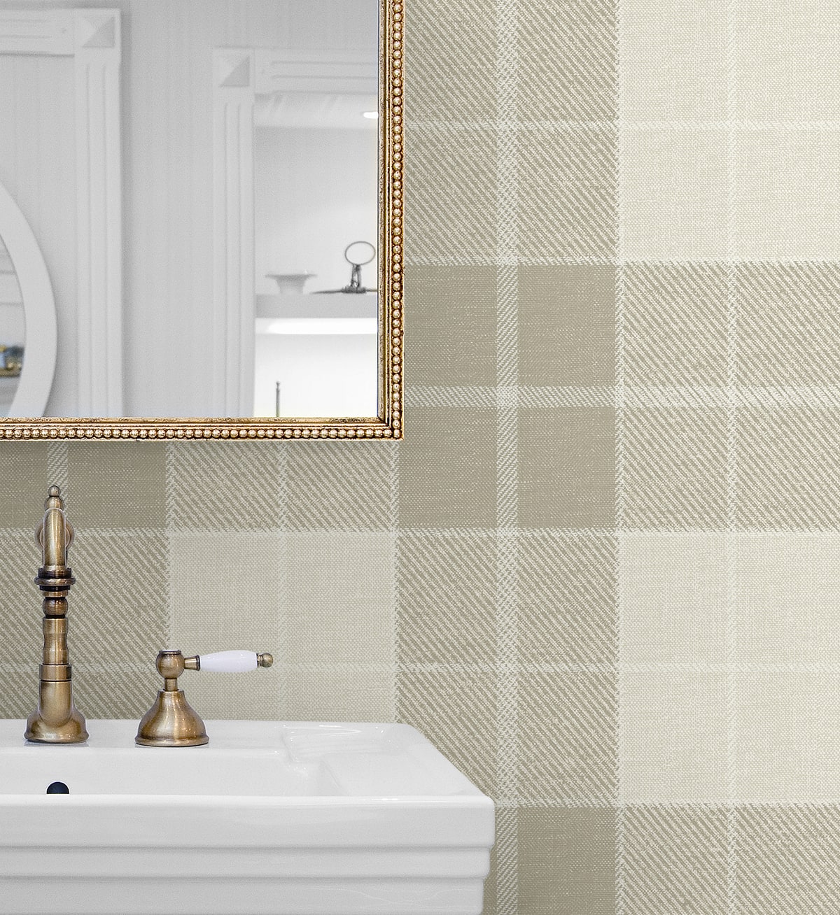 Altarinda Plaid Premium Peel and Stick Removable Wallpaper