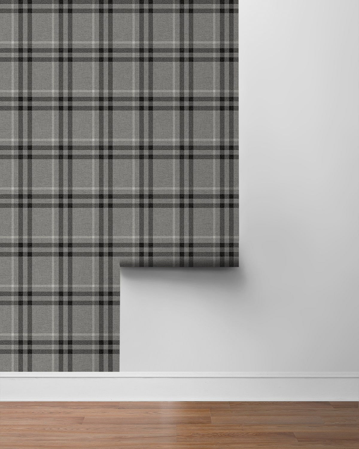 Calverlay Plaid Premium Peel and Stick Removable Wallpaper