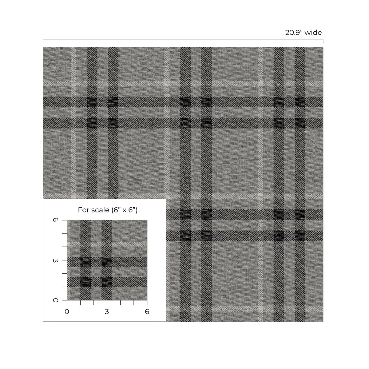Calverlay Plaid Premium Peel and Stick Removable Wallpaper