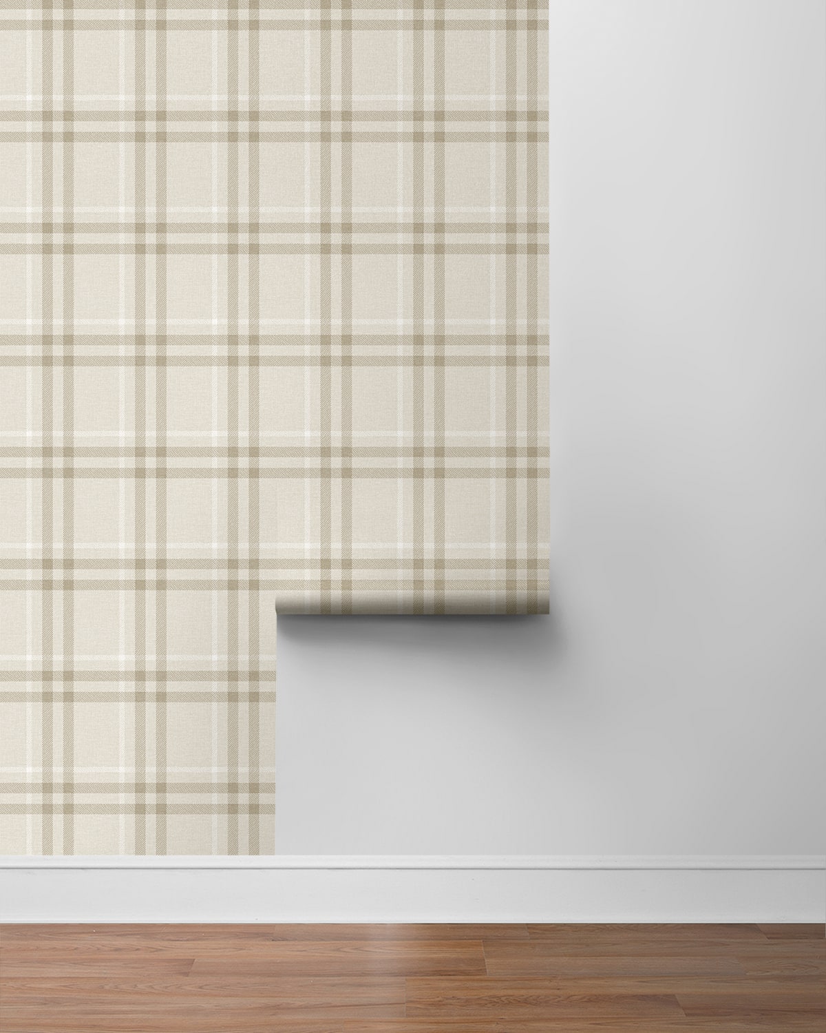 Calverlay Plaid Premium Peel and Stick Removable Wallpaper
