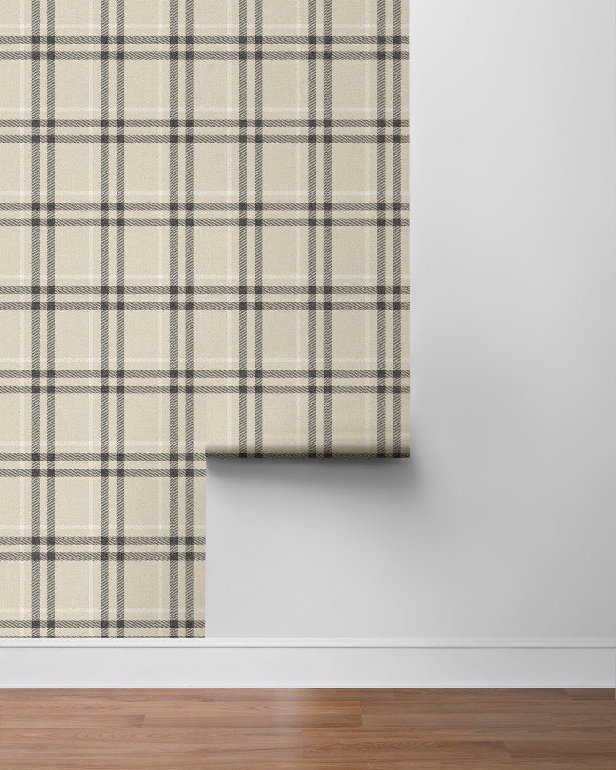 Calverlay Plaid Premium Peel and Stick Removable Wallpaper