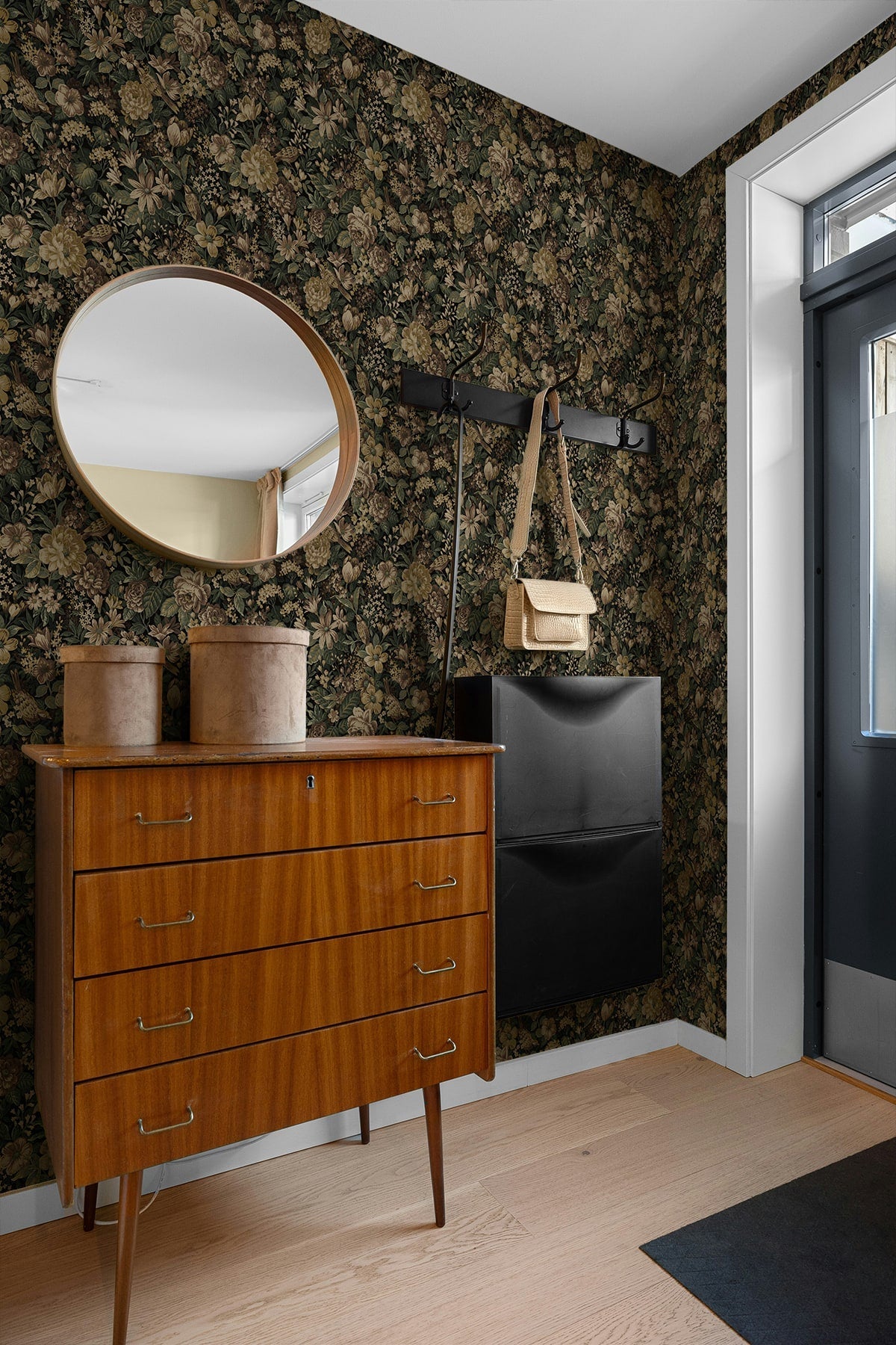 Vintage Bird Garden Peel and Stick Removable Wallpaper