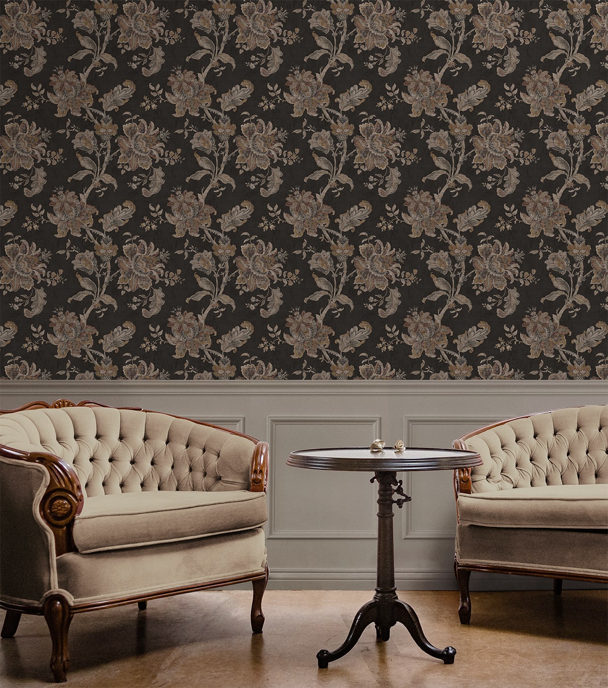 Anelda Jacobean Peel and Stick Removable Wallpaper
