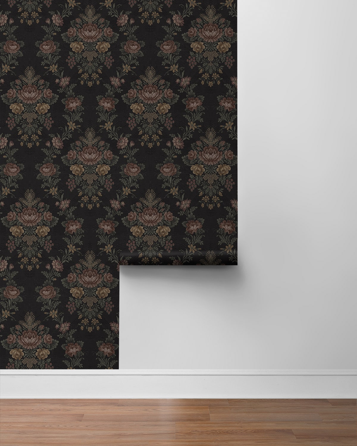 Hasset Tapestry Floral Vintage Peel and Stick Removable Wallpaper