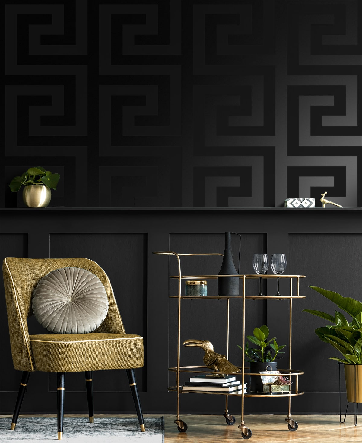 Geometric Maze Premium Peel and Stick Removable Wallpaper