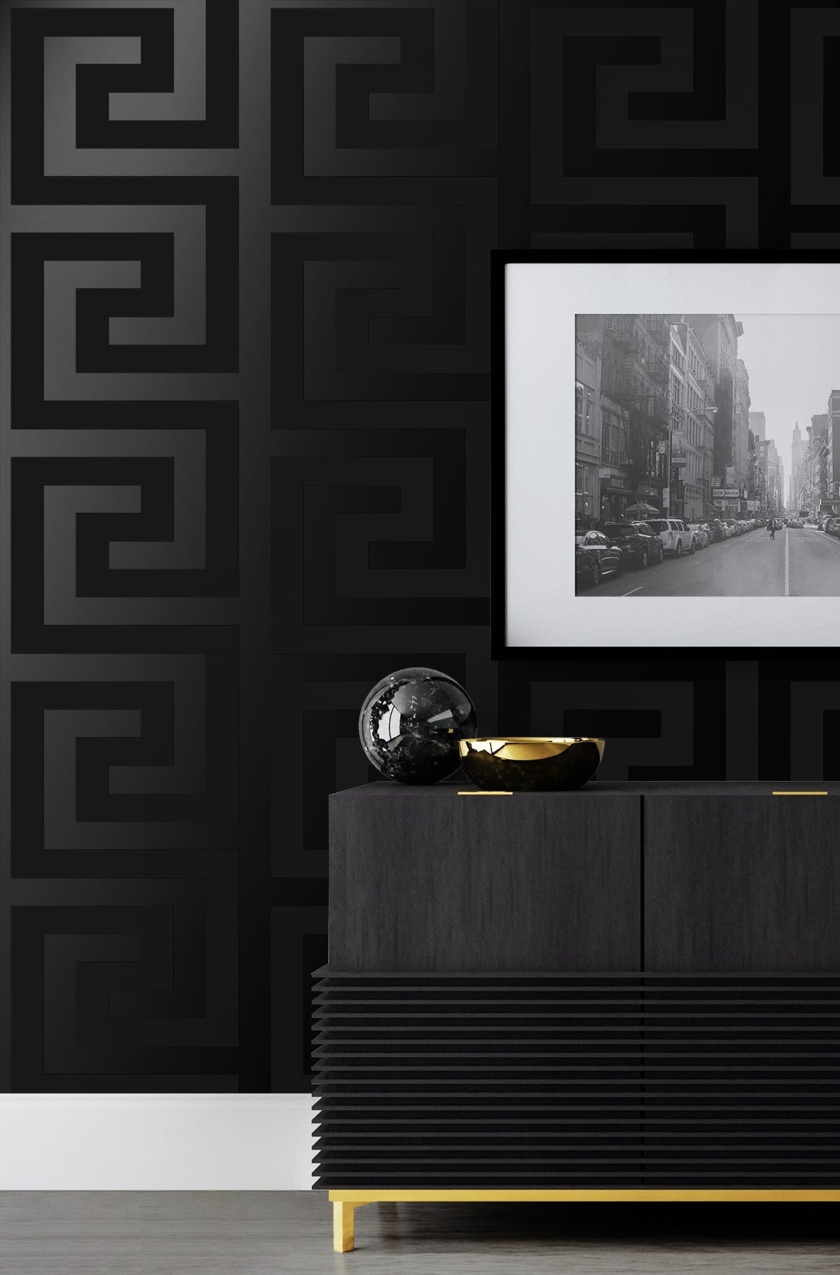 Geometric Maze Premium Peel and Stick Removable Wallpaper