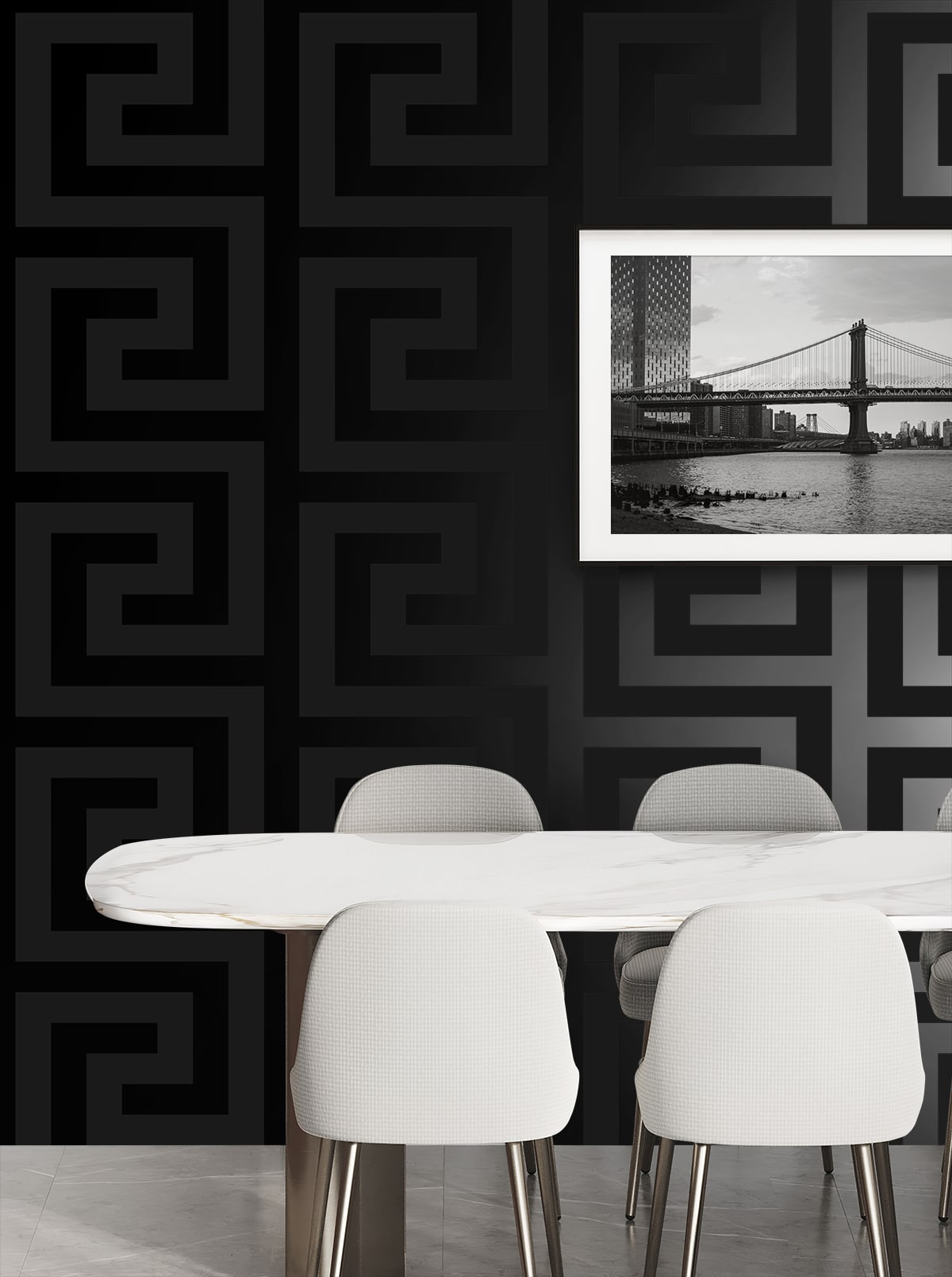Geometric Maze Premium Peel and Stick Removable Wallpaper