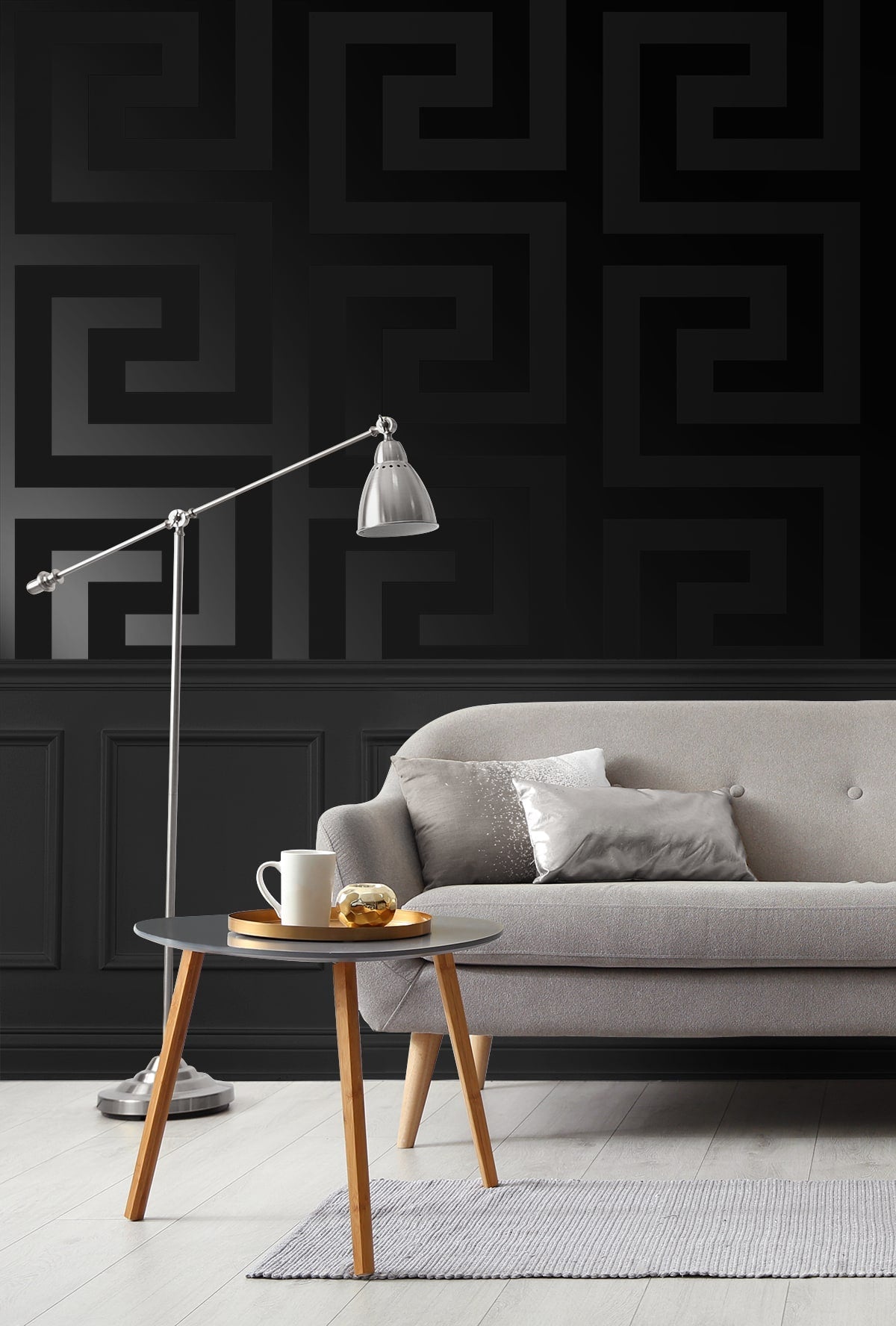 Geometric Maze Premium Peel and Stick Removable Wallpaper
