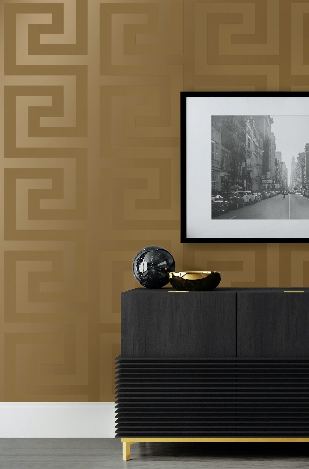 Geometric Maze Premium Peel and Stick Removable Wallpaper
