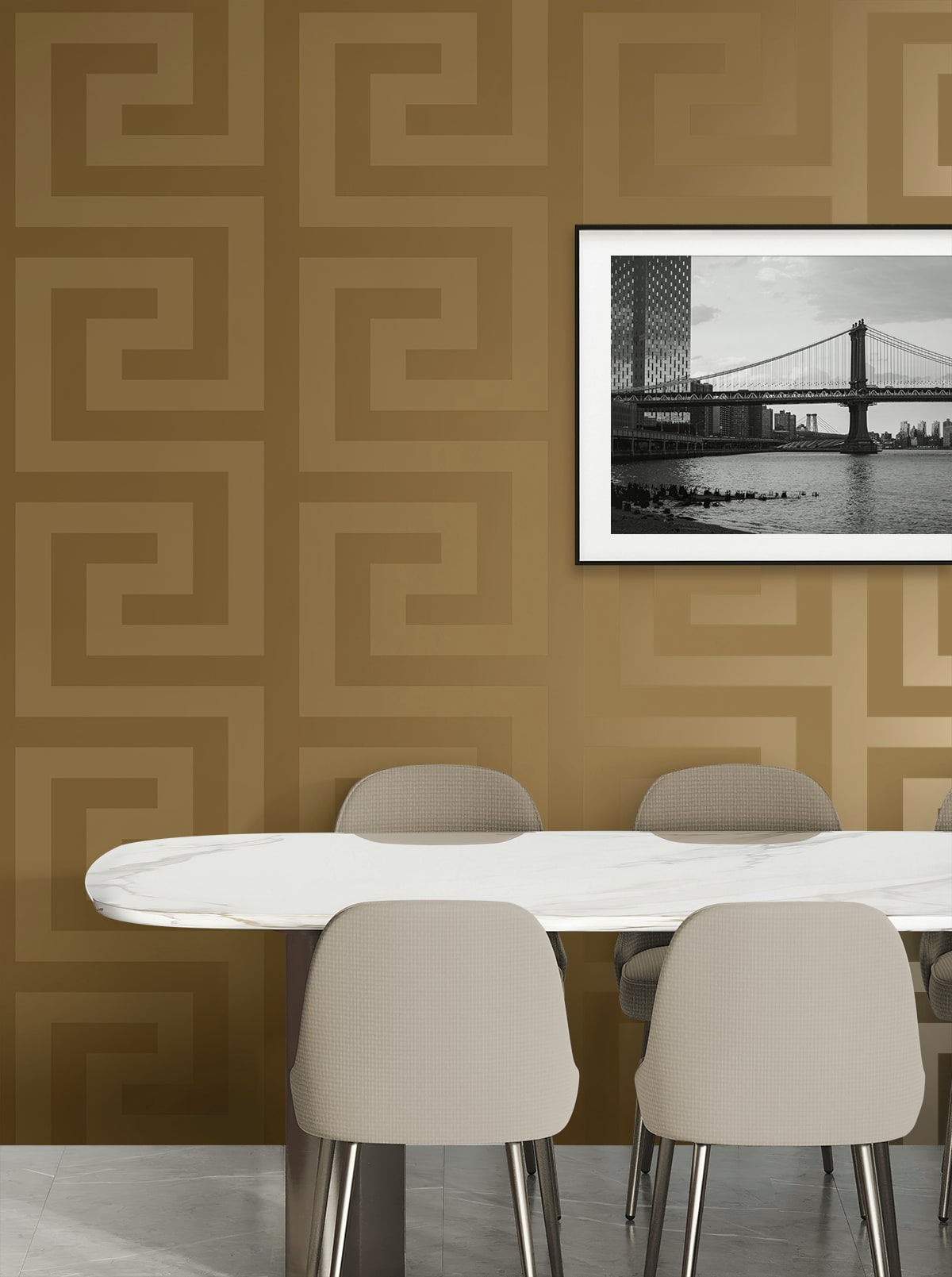 Geometric Maze Premium Peel and Stick Removable Wallpaper