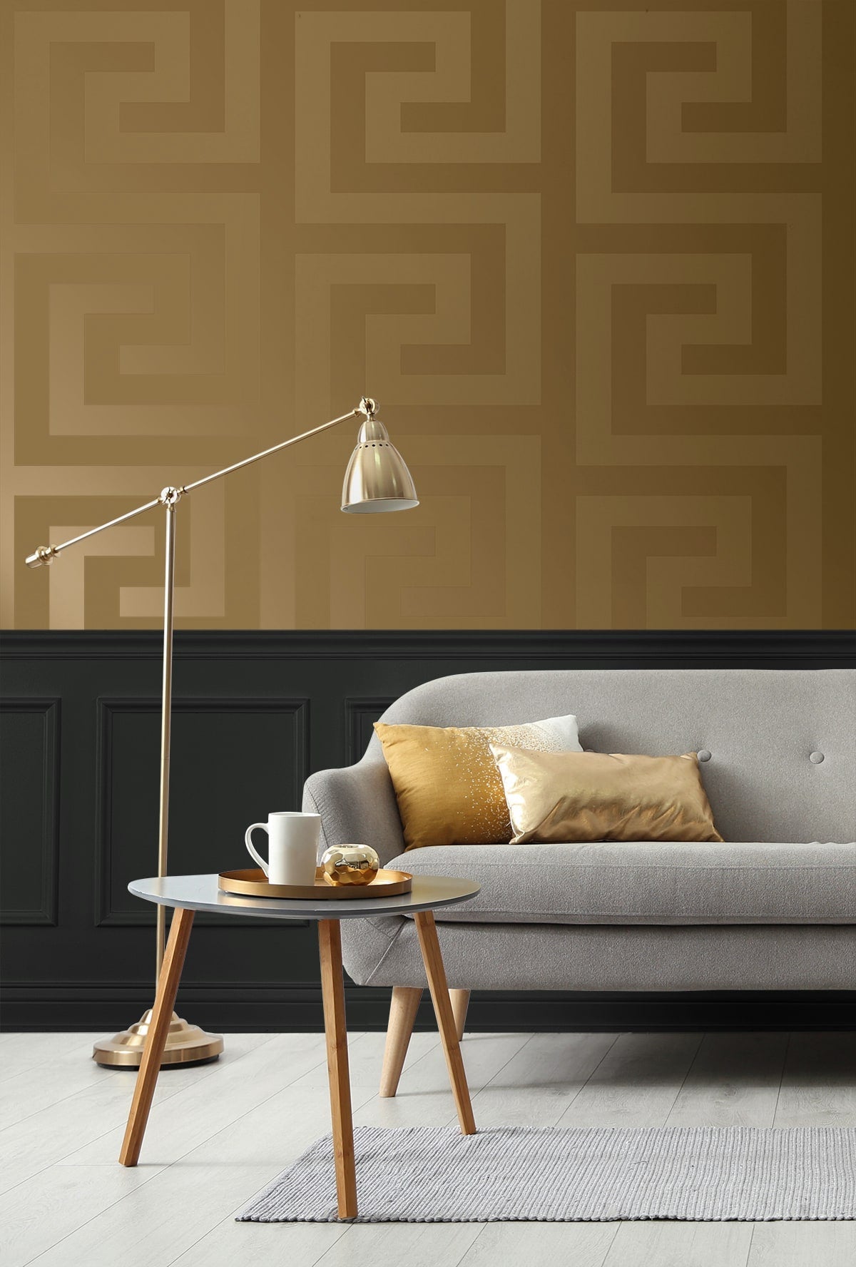 Geometric Maze Premium Peel and Stick Removable Wallpaper