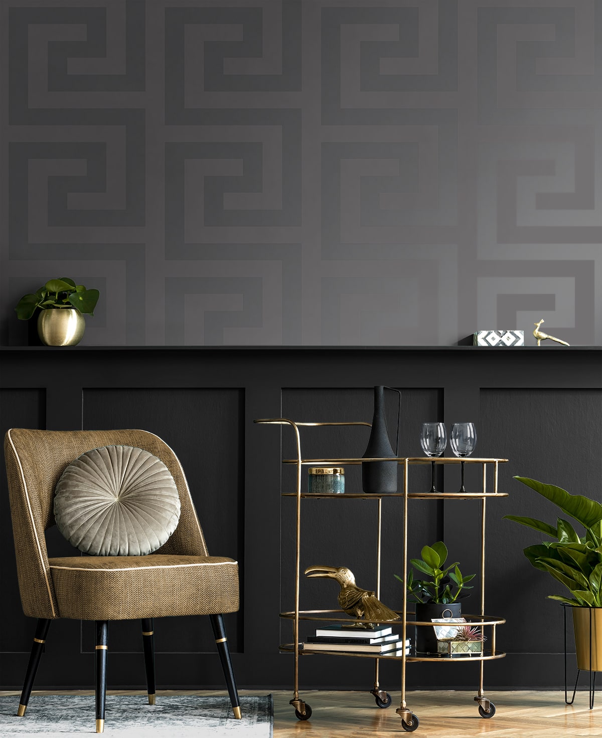 Geometric Maze Premium Peel and Stick Removable Wallpaper