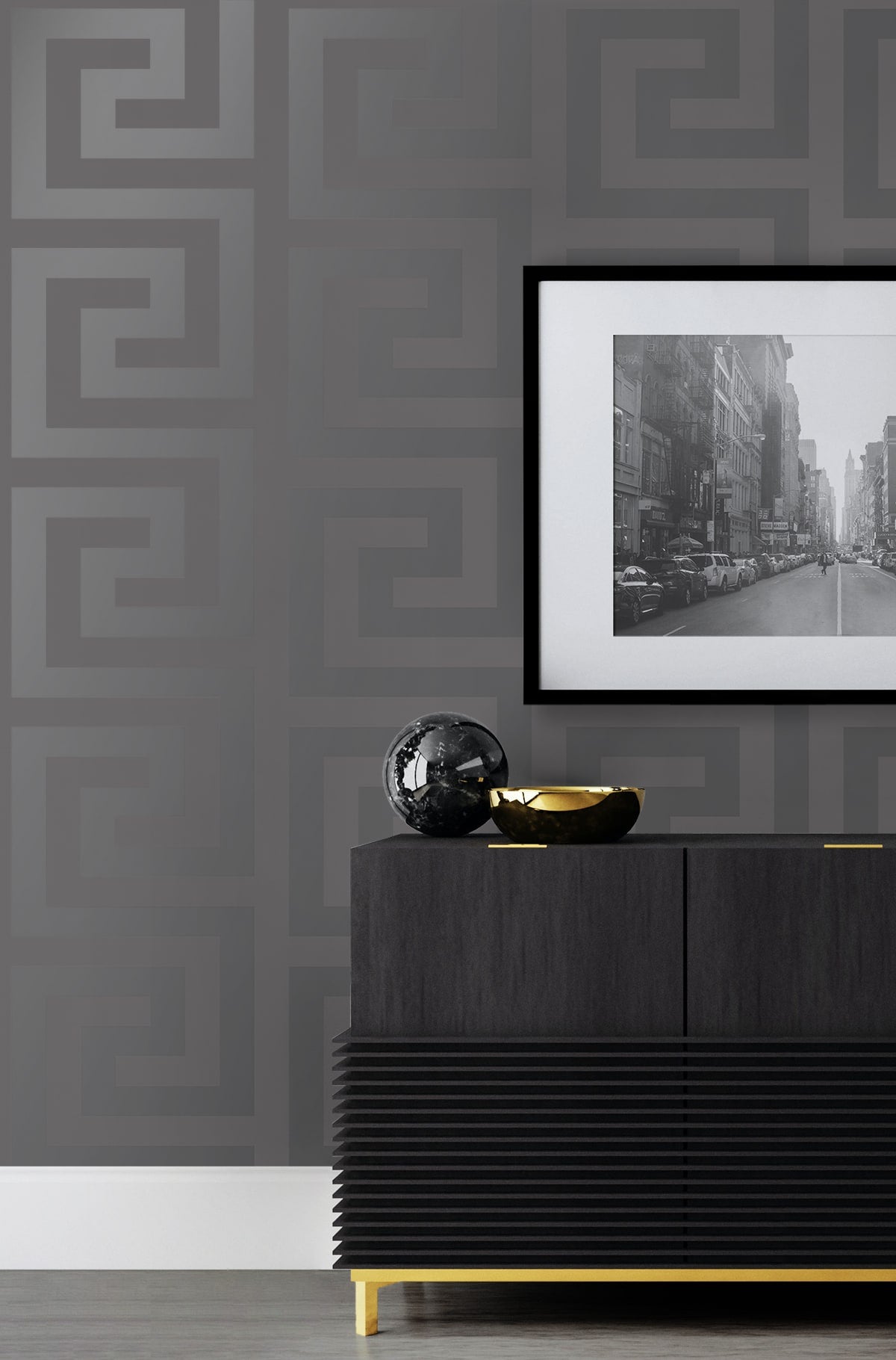 Geometric Maze Premium Peel and Stick Removable Wallpaper