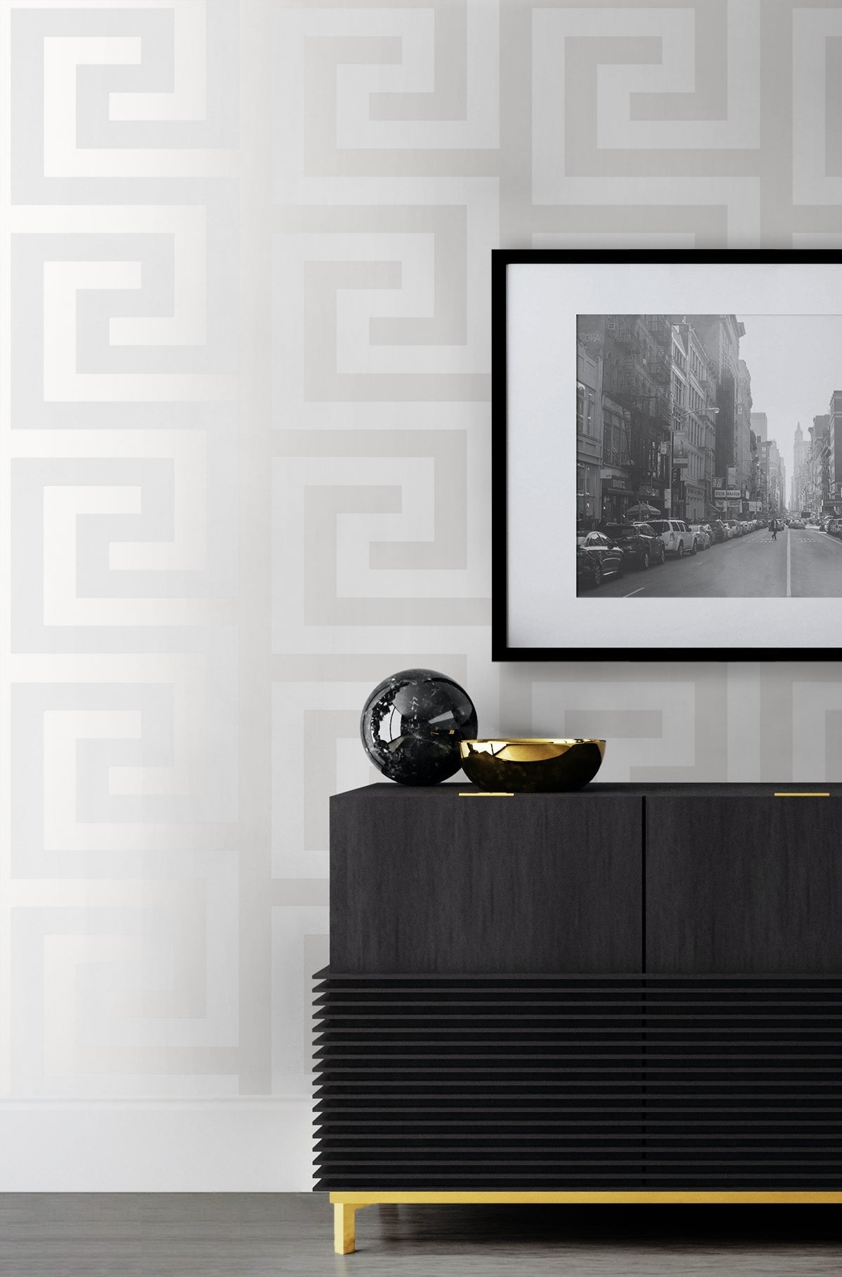 Geometric Maze Premium Peel and Stick Removable Wallpaper