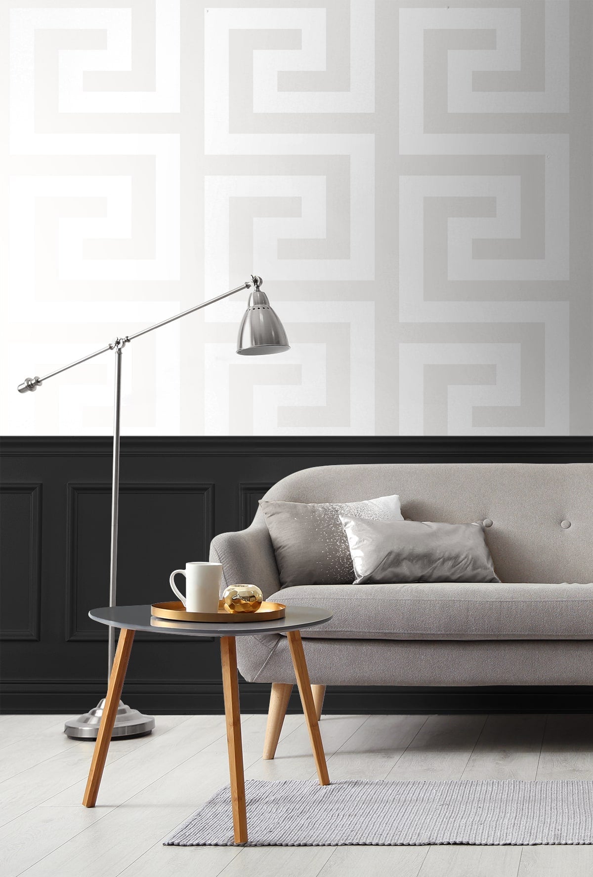 Geometric Maze Premium Peel and Stick Removable Wallpaper