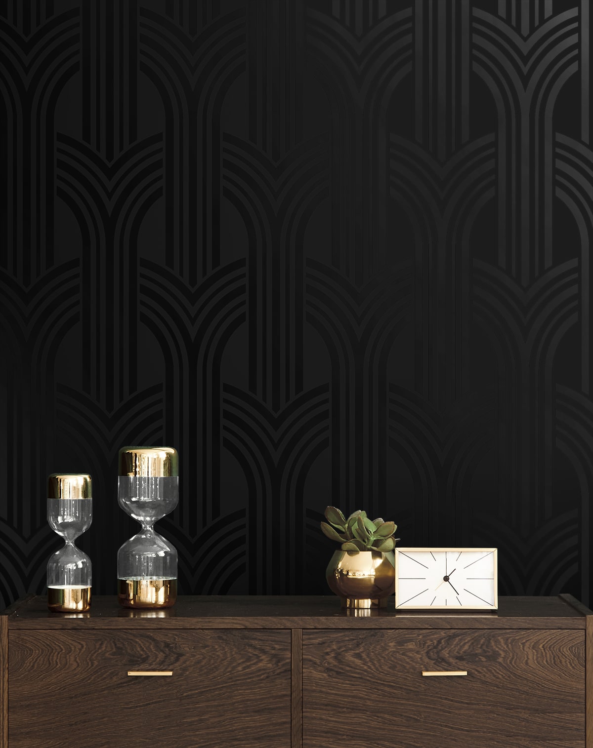 Geometric Arches Premium Peel and Stick Removable Wallpaper