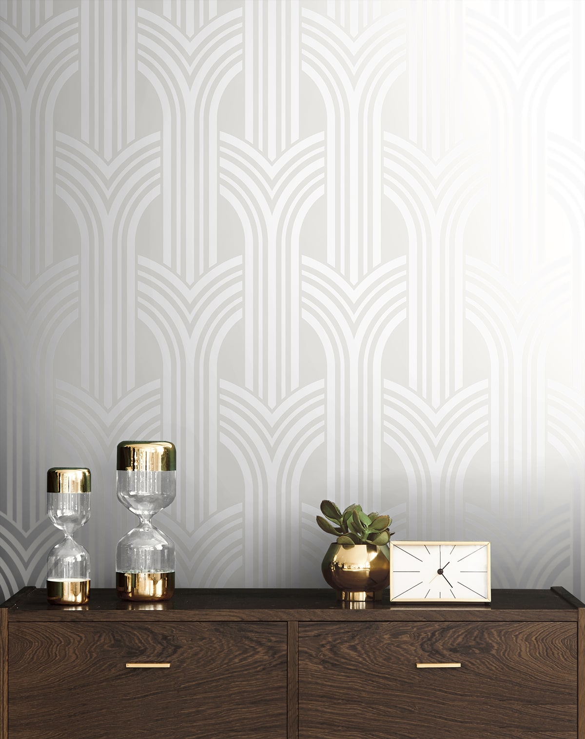 Geometric Arches Premium Peel and Stick Removable Wallpaper