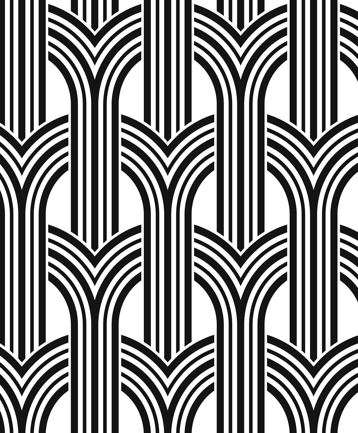 Geometric Arches Premium Peel and Stick Removable Wallpaper