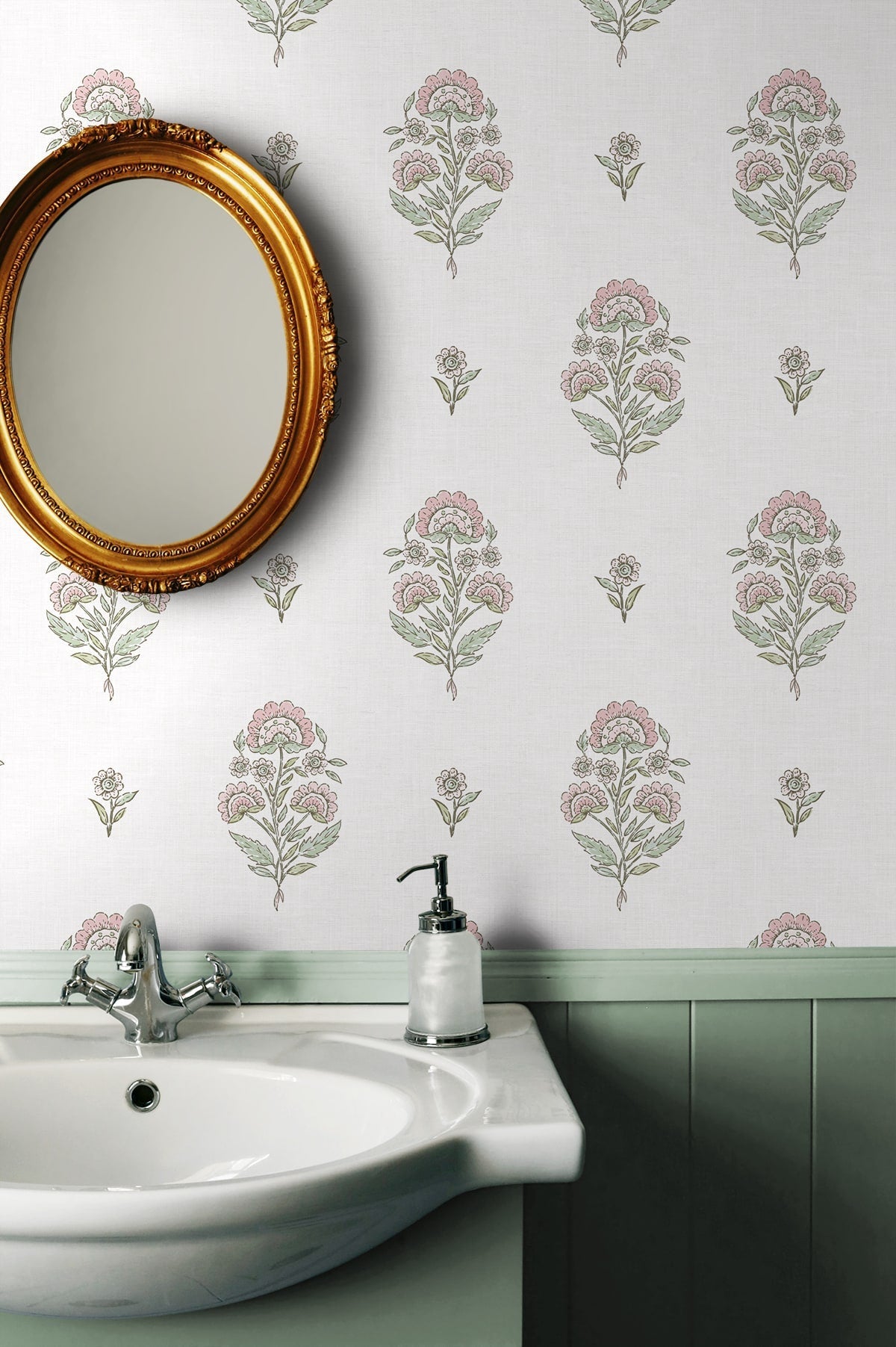 Floral Spot Premium Matte Non-Woven Peel and Stick Wallpaper