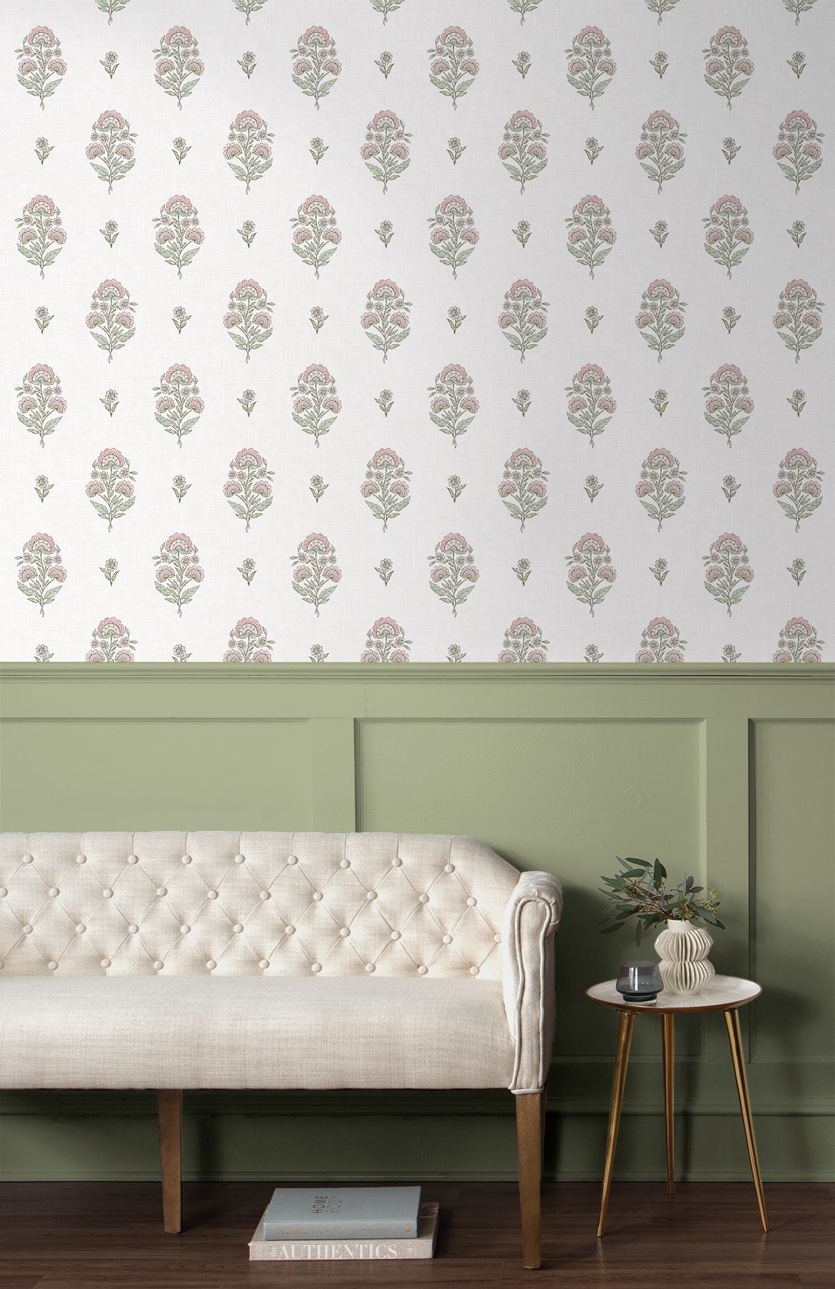 Floral Spot Premium Matte Non-Woven Peel and Stick Wallpaper