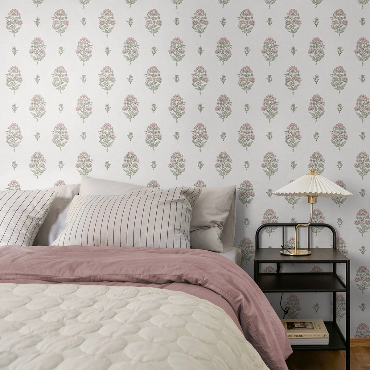 Floral Spot Premium Matte Non-Woven Peel and Stick Wallpaper