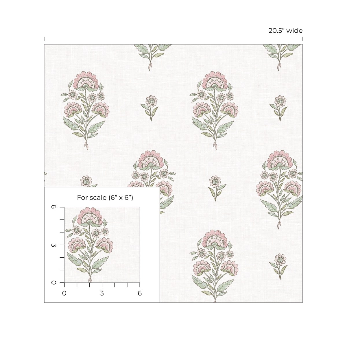 Floral Spot Premium Matte Non-Woven Peel and Stick Wallpaper