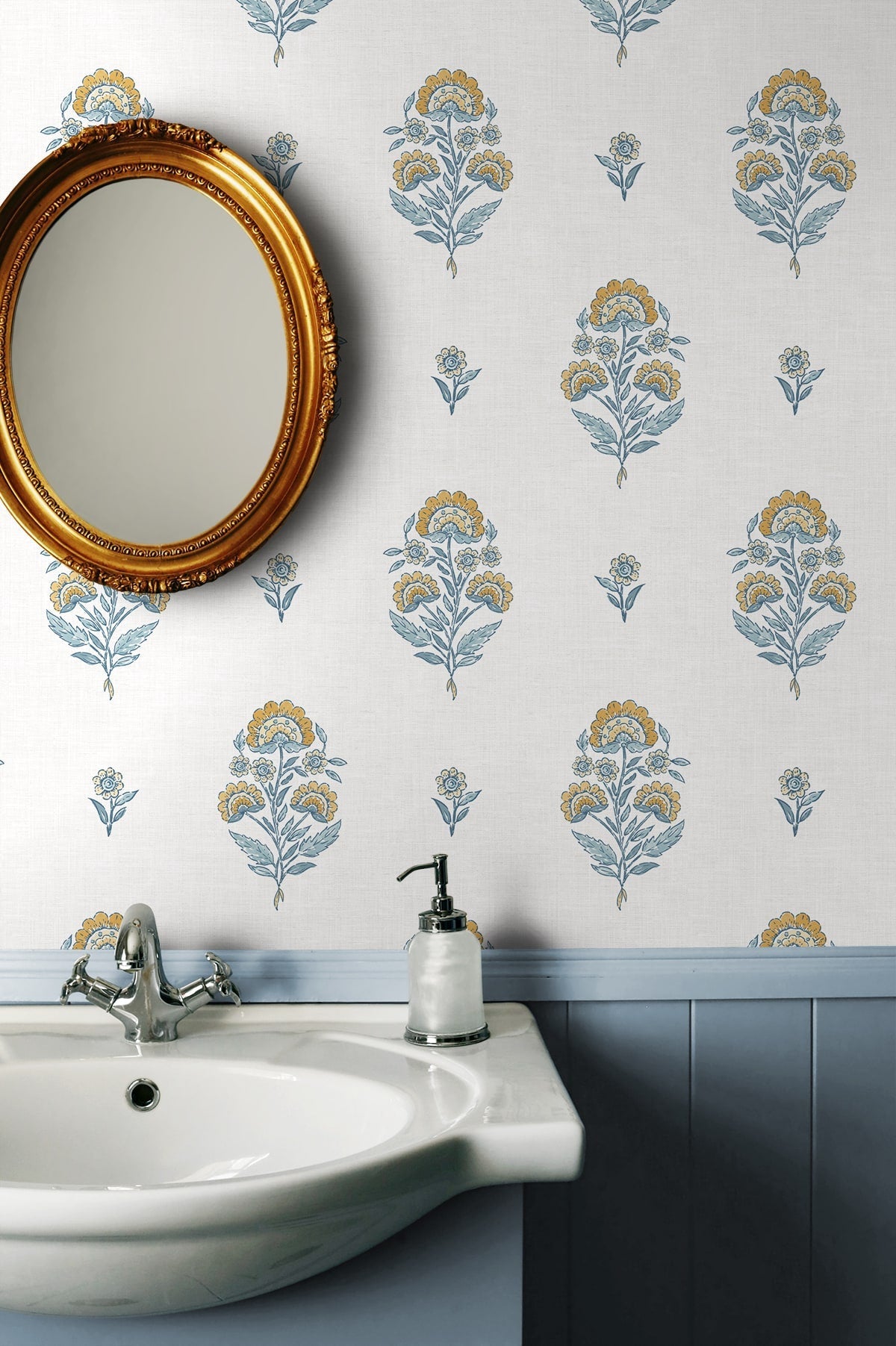 Floral Spot Premium Matte Non-Woven Peel and Stick Wallpaper
