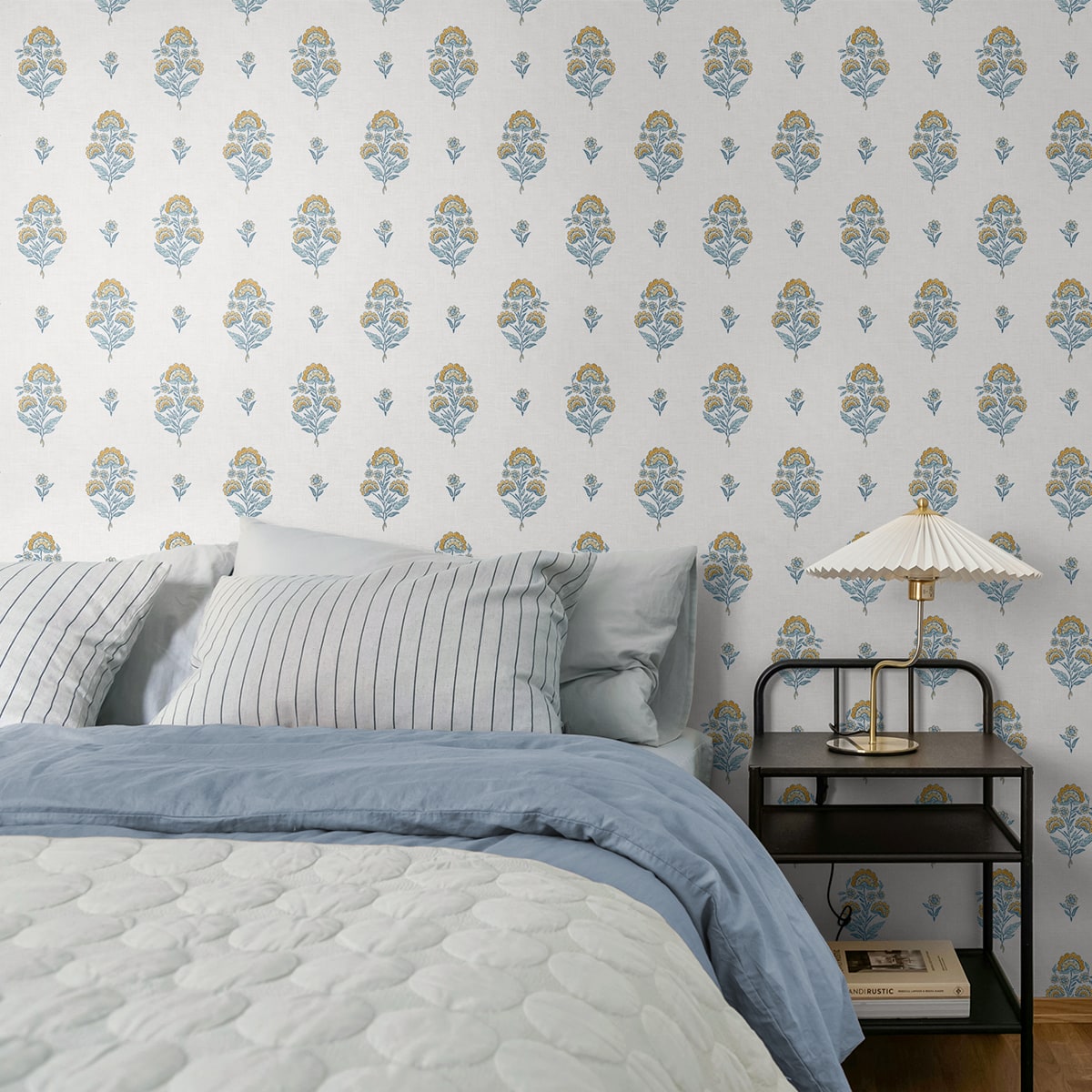 Floral Spot Premium Matte Non-Woven Peel and Stick Wallpaper