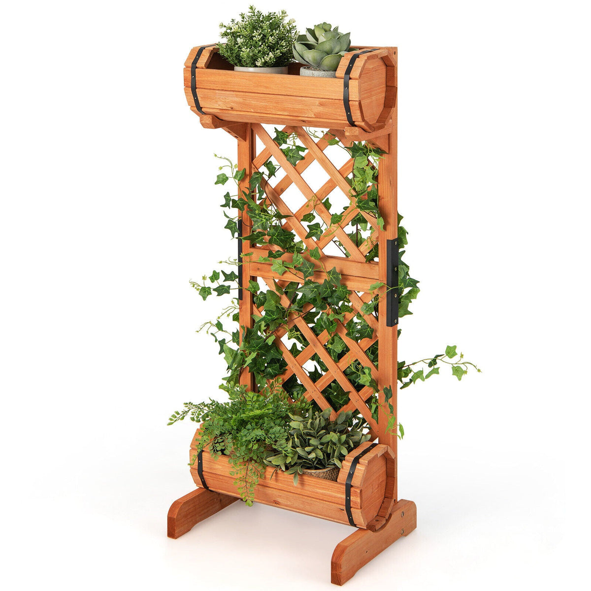 Metal Raised Garden Bed with Legs and Drainage Hole