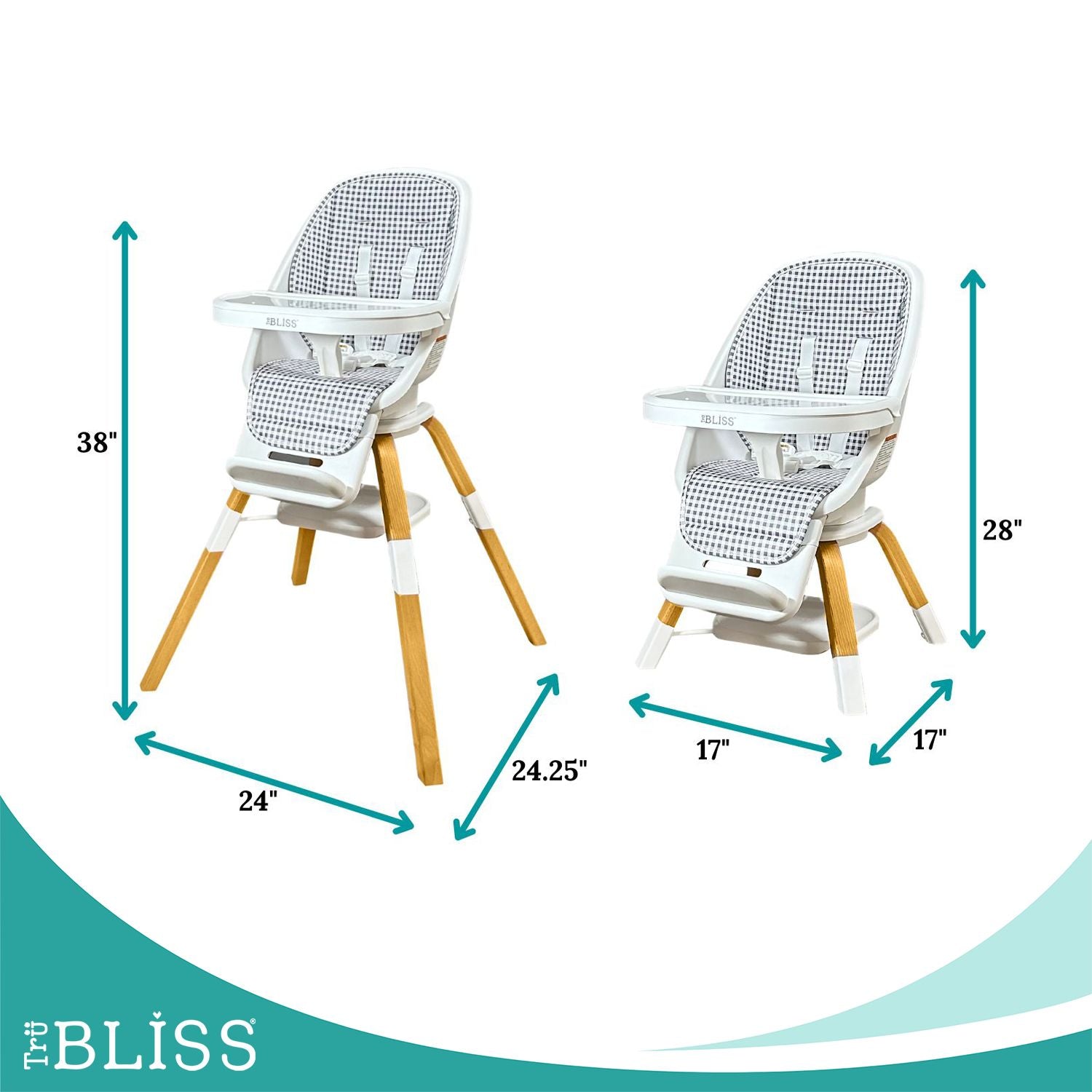 TruBliss® 2-in-1 Turn-A-Tot Highchair with 360° swivel