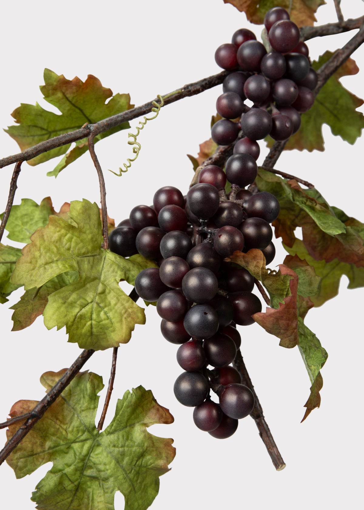 Deluxe Artificial Grape Branch with Leaves - 43"