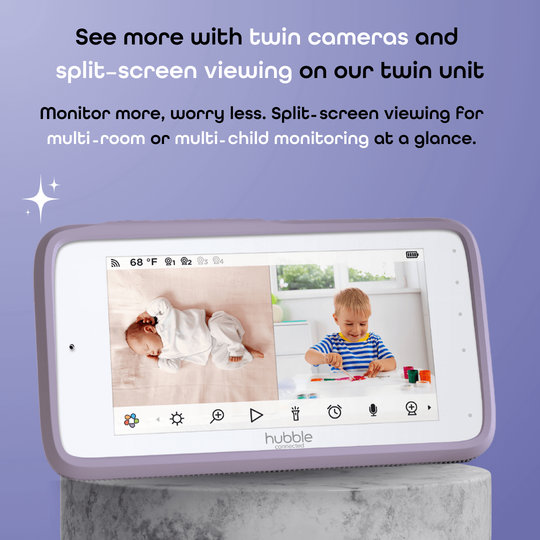 SkyVision AI Pro Twin with Adjustable Crib Mount