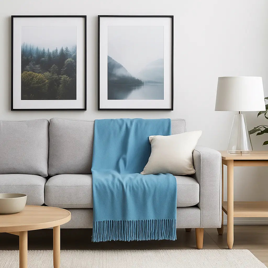 Cashmere Throw Blanket - 55"x74"