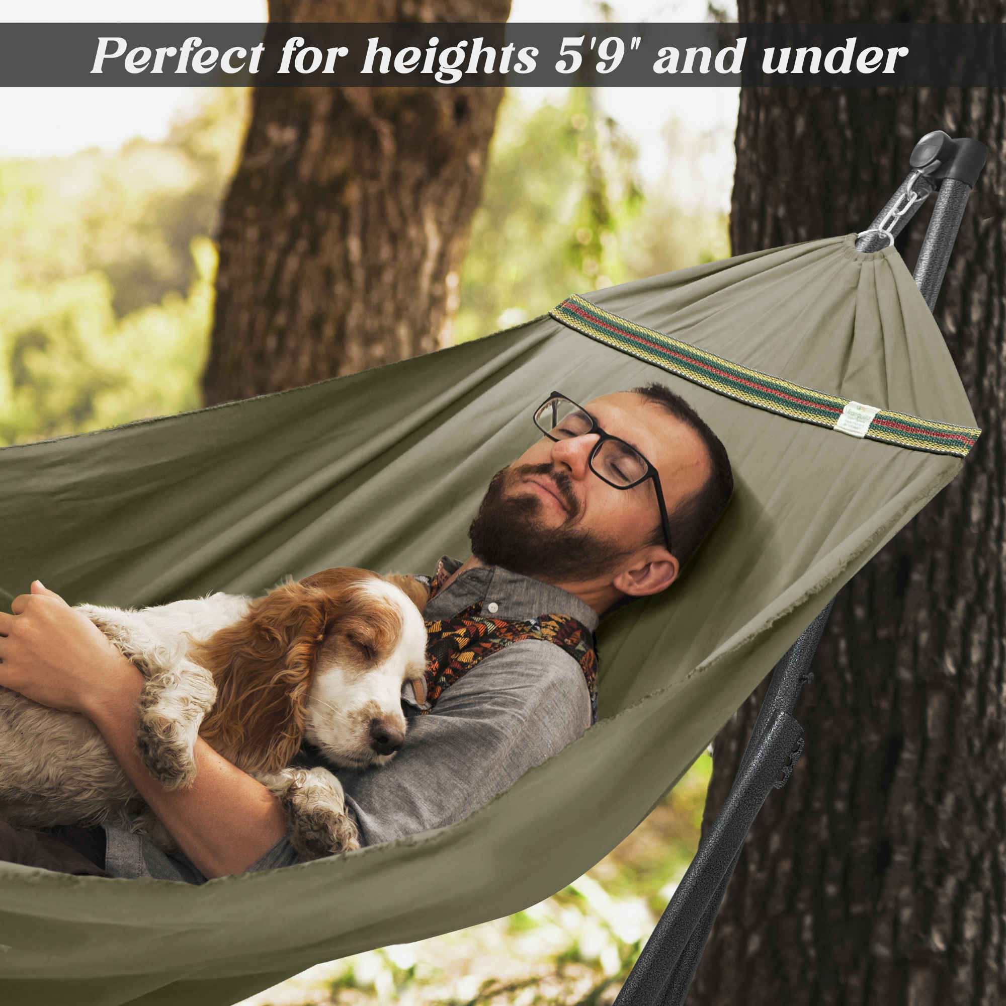 Tranquillo Uniki Canvas Hammock with Stand