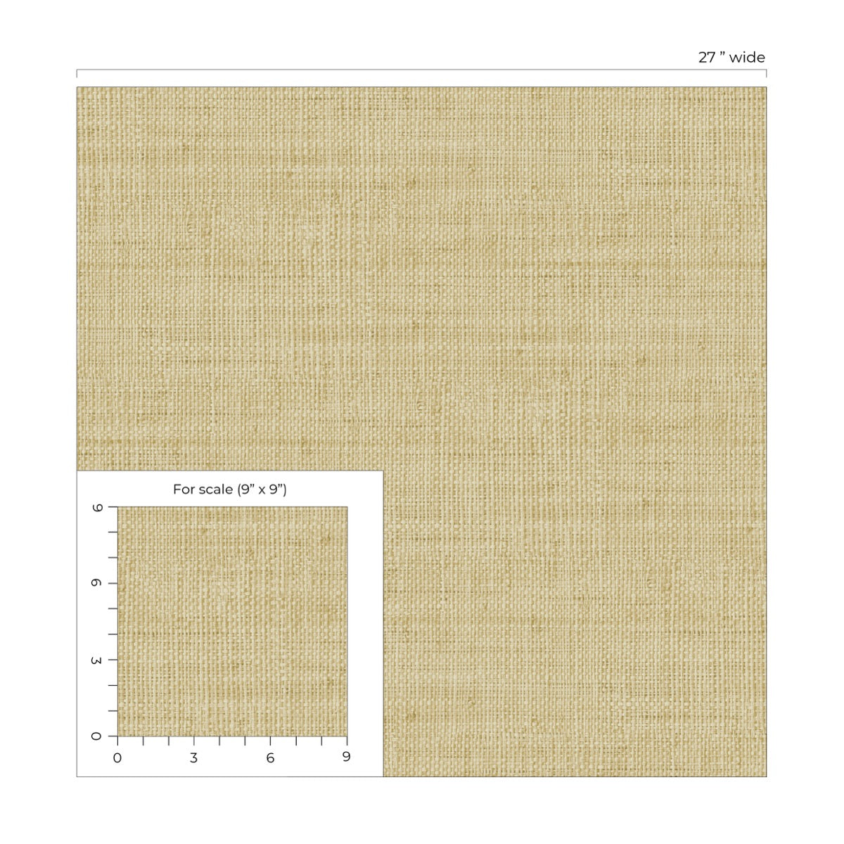Raffia Wild Bind Faux Weave Embossed Vinyl Unpasted Wallpaper
