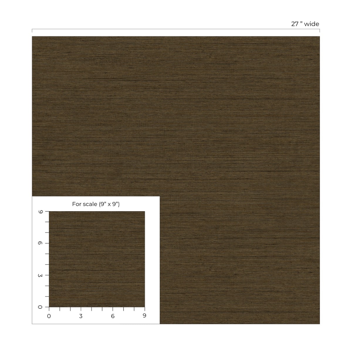 Raffia Threaded Faux Weave Embossed Vinyl Unpasted Wallpaper