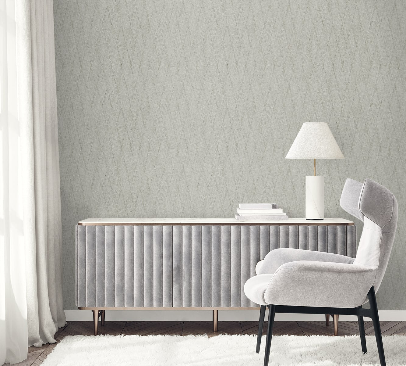 Raffia Sun Woven Embossed Vinyl Unpasted Wallpaper