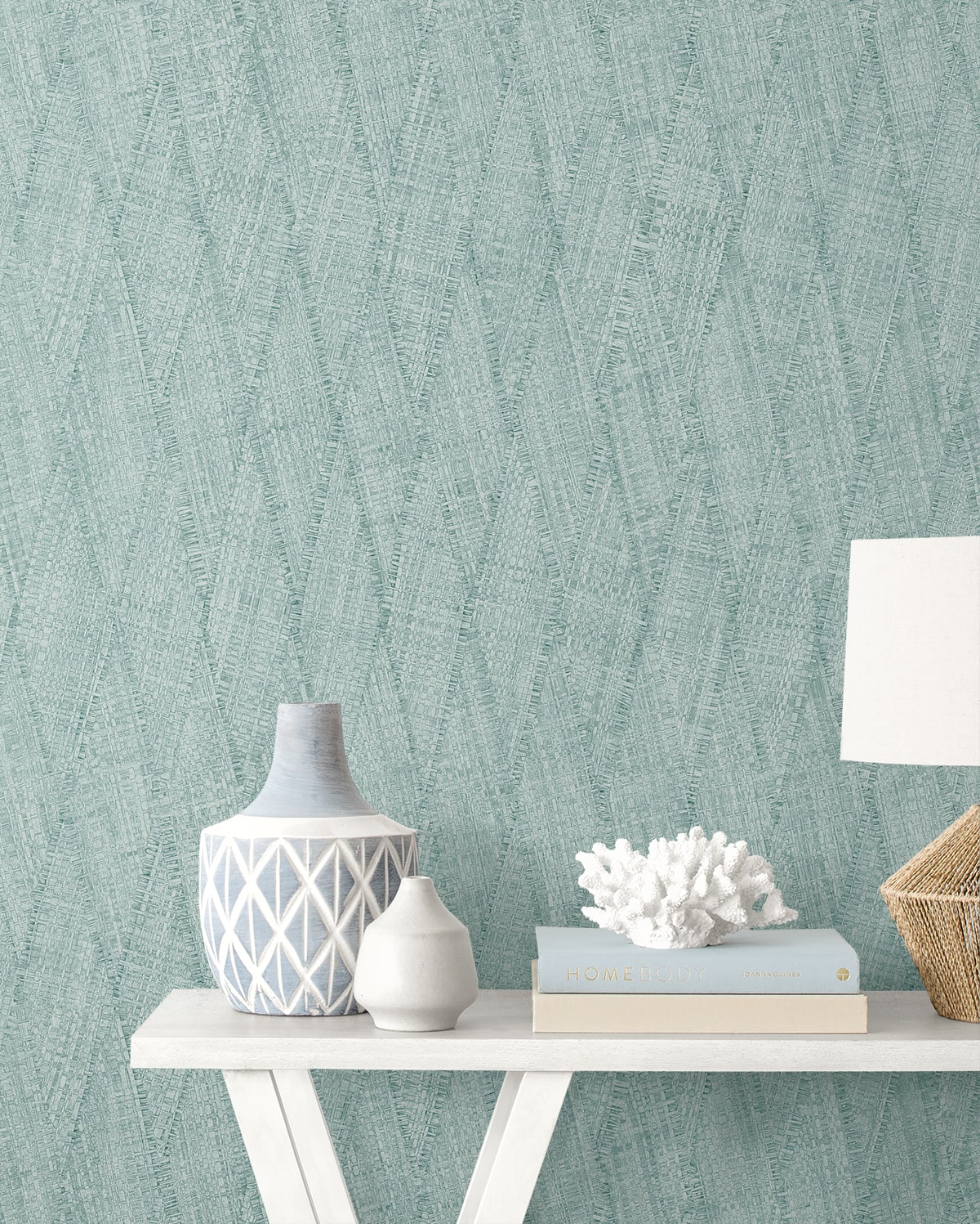 Raffia Sun Woven Embossed Vinyl Unpasted Wallpaper