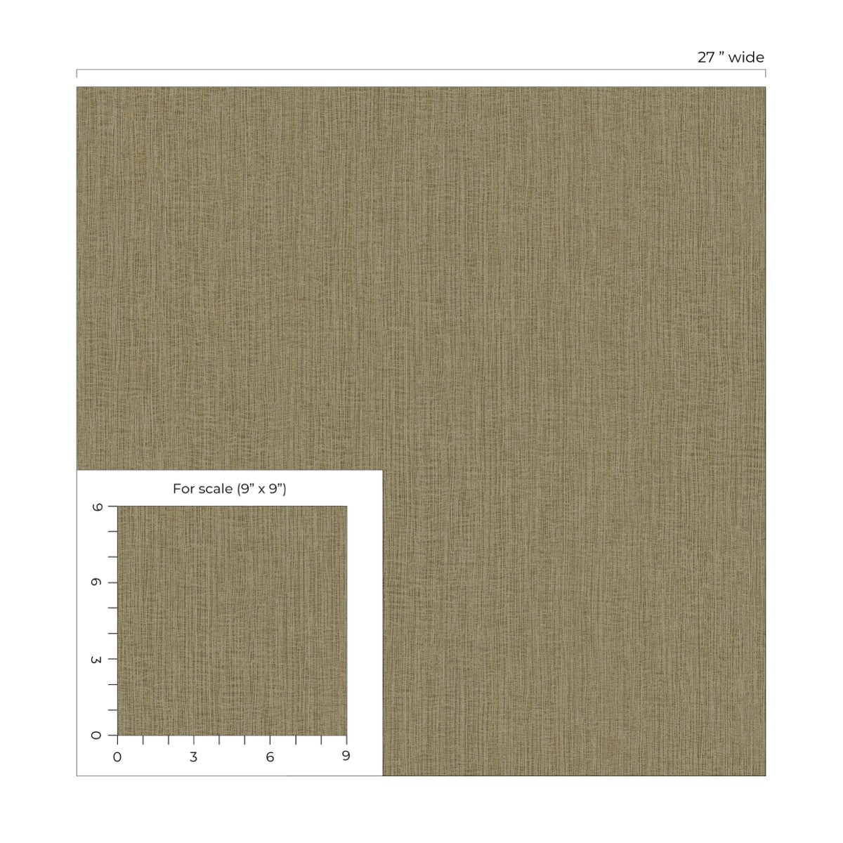 Raffia Natural Tether Embossed Vinyl Unpasted Wallpaper