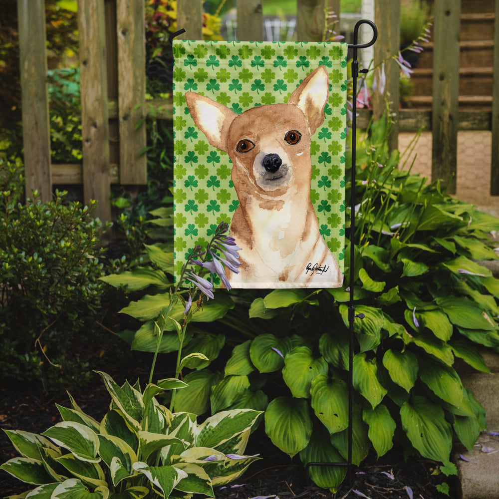 Chihuahua St Patrick's Day Garden Flag