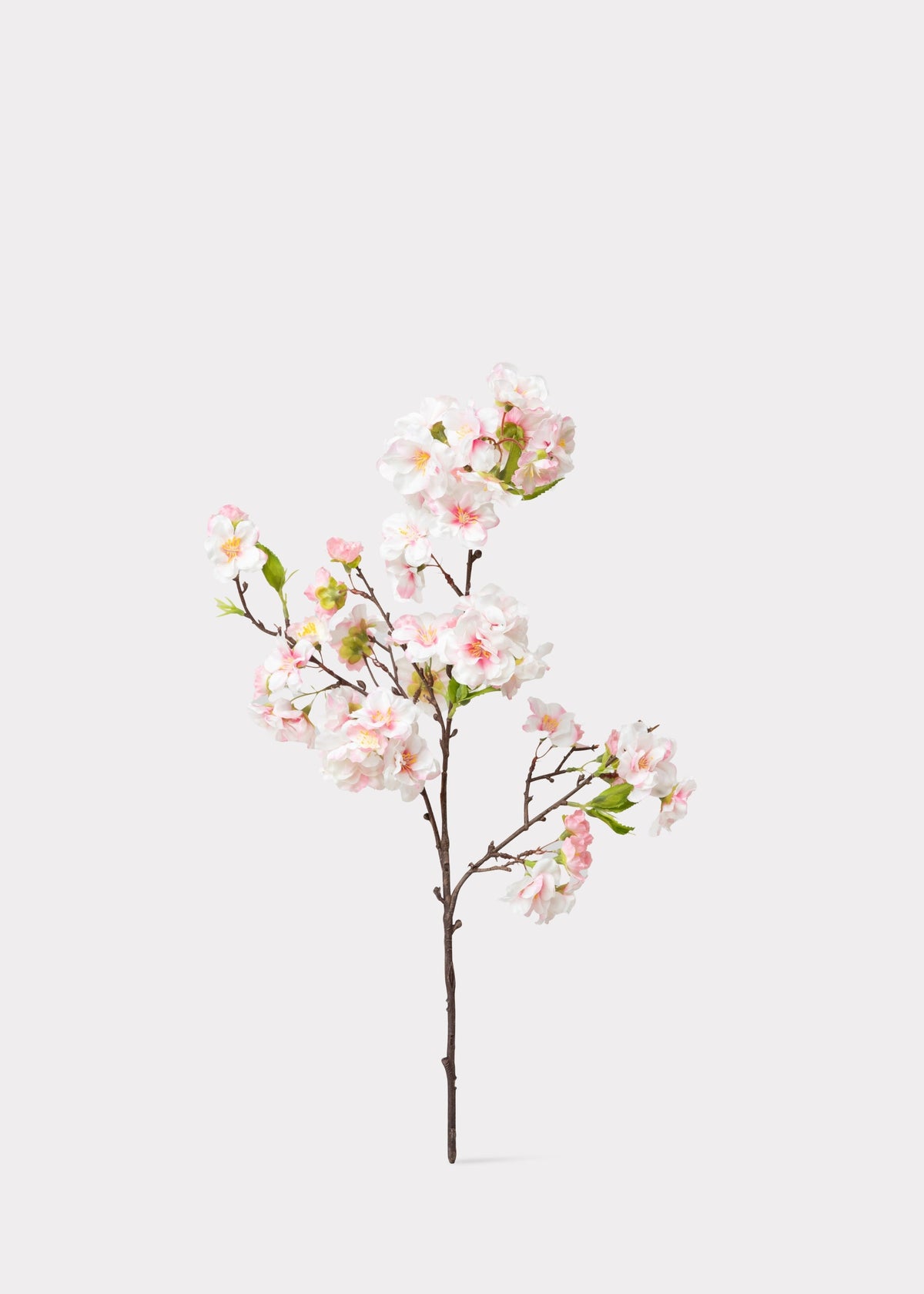Pink Fake Cherry Blossom Branch Pick - 18"