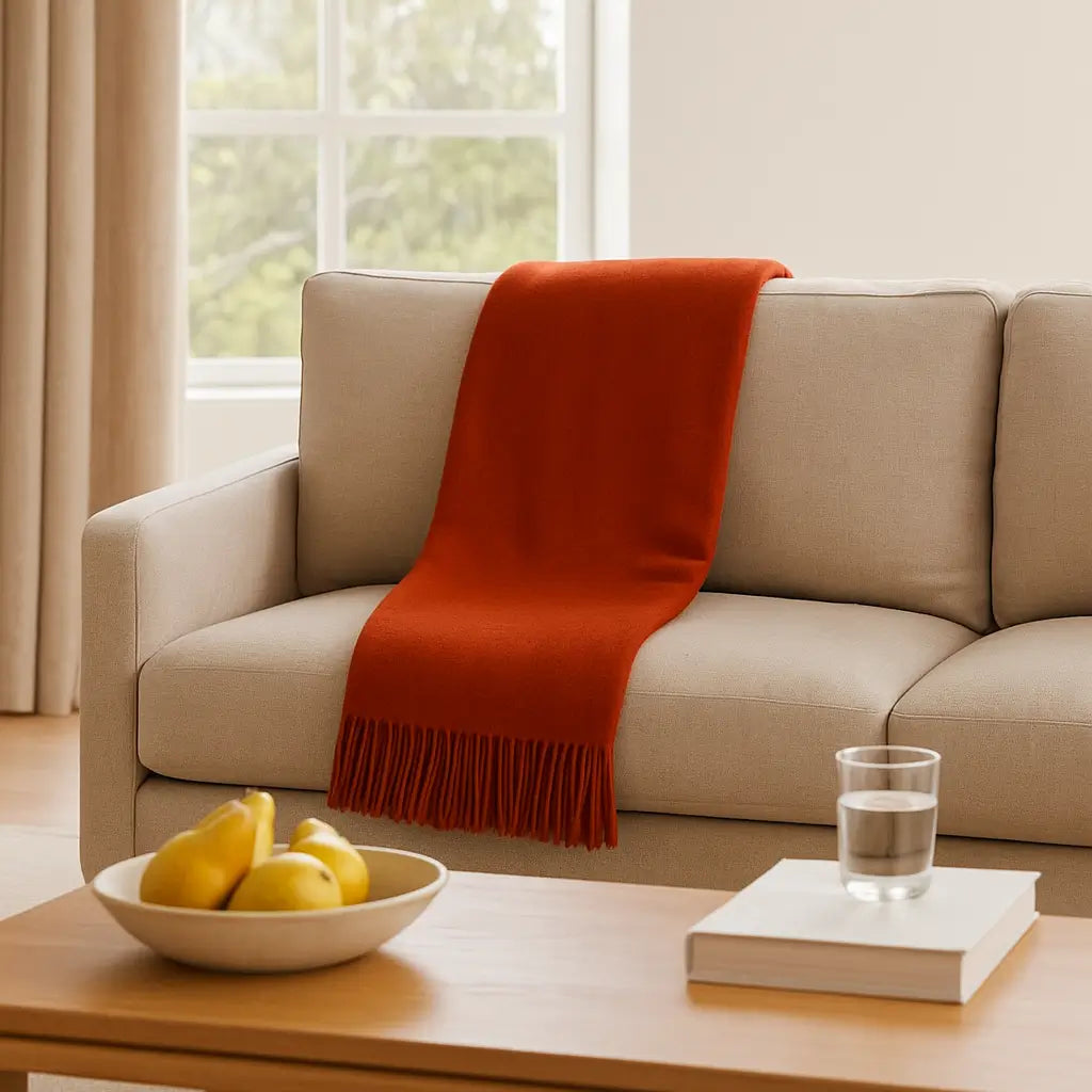 Cashmere Throw Blanket - 55"x74"