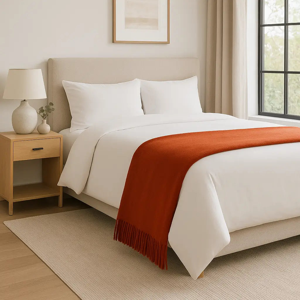 Cashmere Throw Blanket - 55"x74"