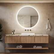 Round Backlit LED Vanity Mirrors With Dimmable Lights