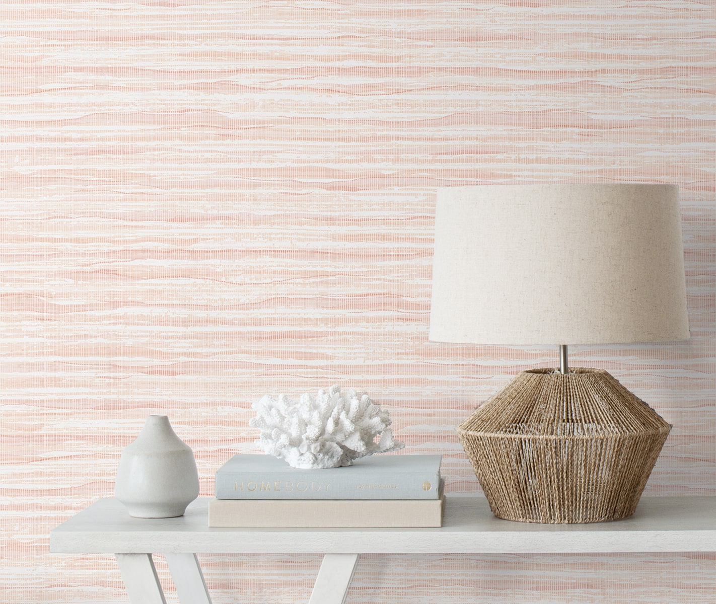 Summer House Skye Wave Stringcloth Unpasted Wallpaper