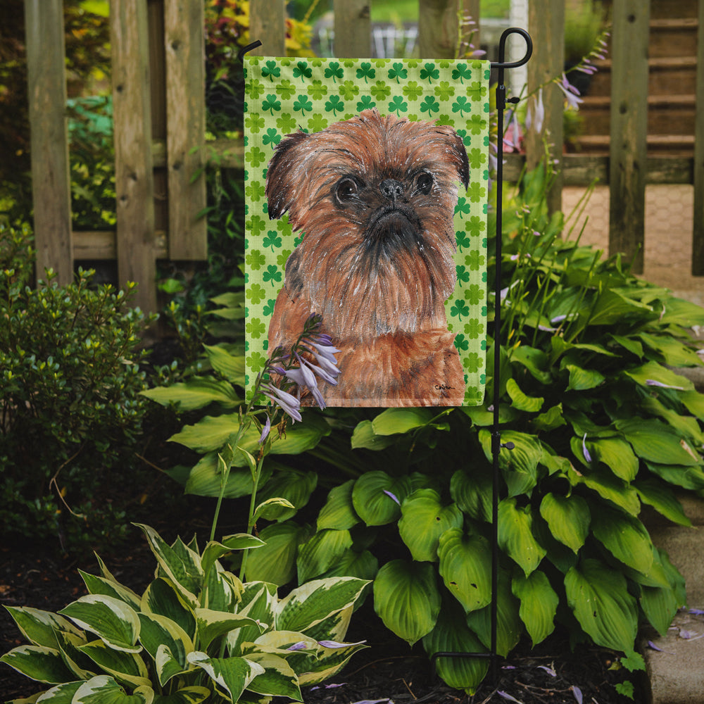 Brussels Griffon St Patrick's Irish Garden Flag