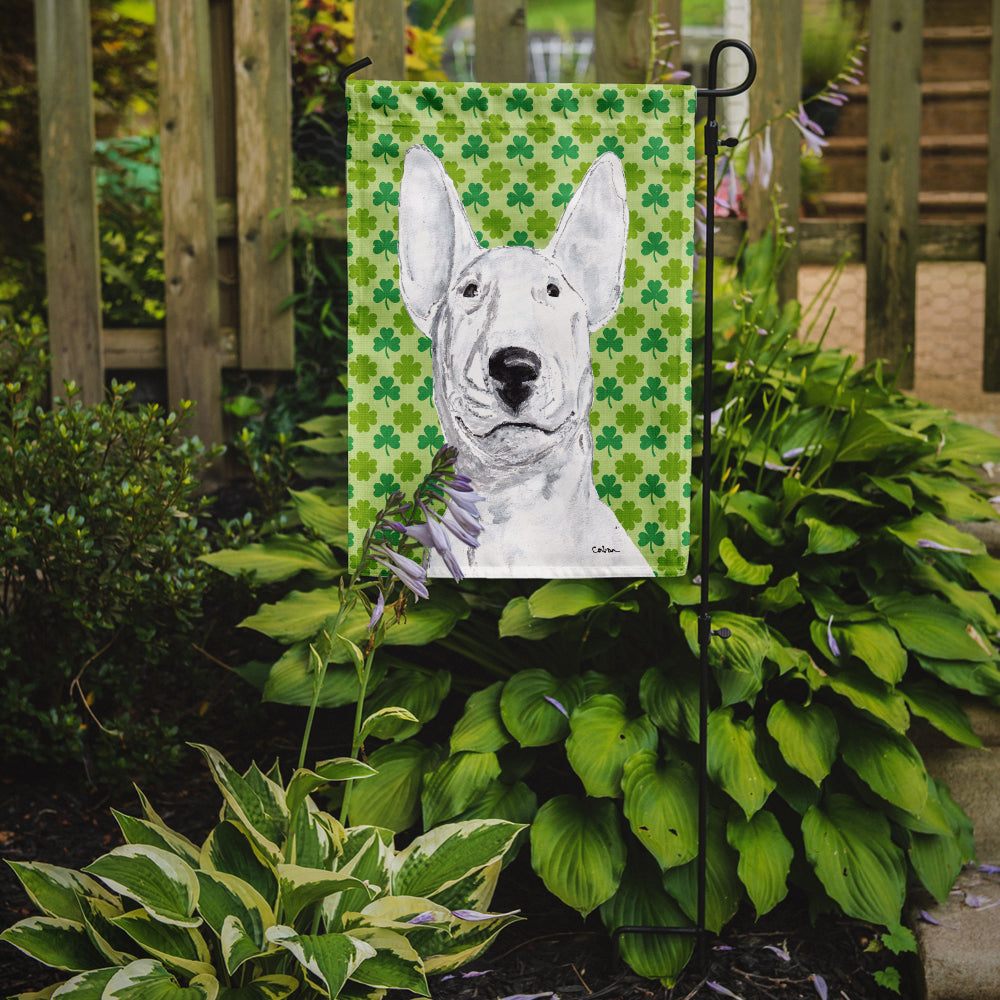 Bull Terrier St Patrick's Irish Garden Flag